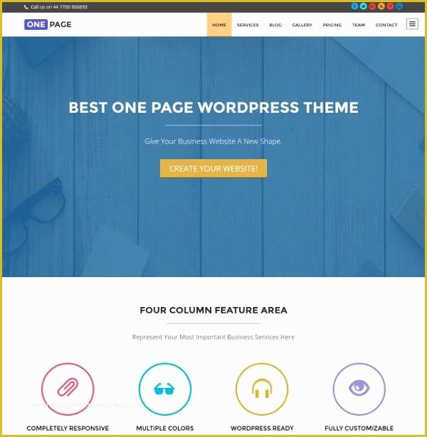 Single Page Website Template Free Of 40 Single Page Website themes &amp; Templates