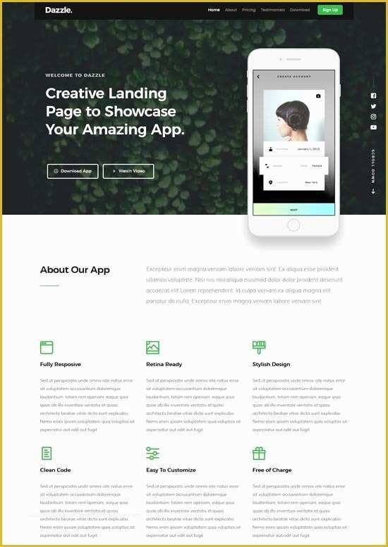 Single Page Website Template Free Of 70 Best E Page Website Templates Free & Premium