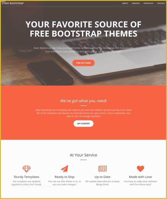 Single Page Website Template Free Of One Page No Scroll Website Template 20 Best Free Premium