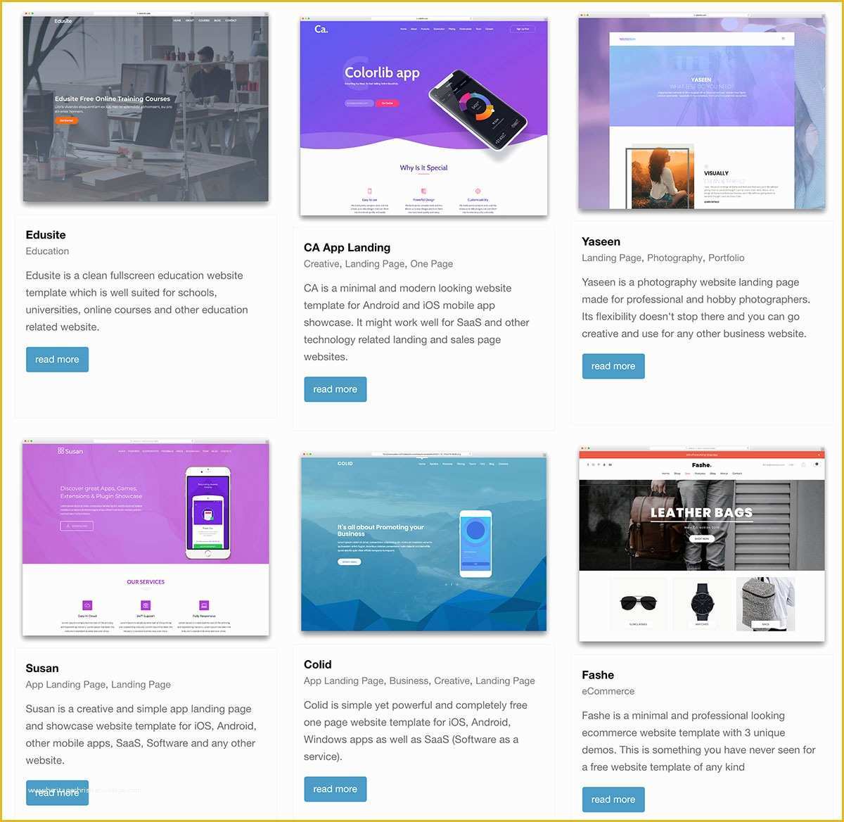 Site Template Free Of 64 Free HTML Website Templates 2019 Colorlib