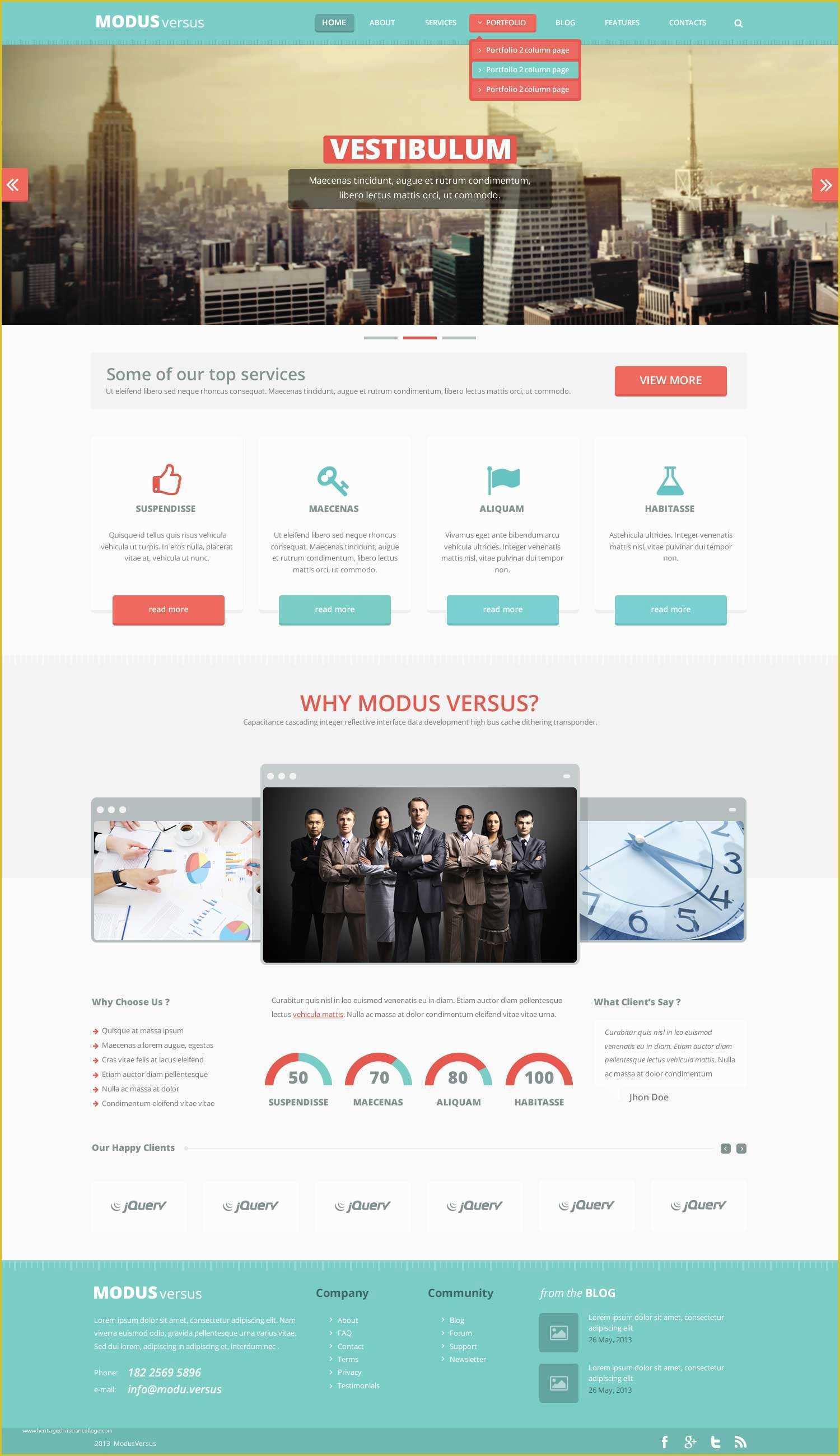 Site Template Free Of Free Psd Template Modus Versus