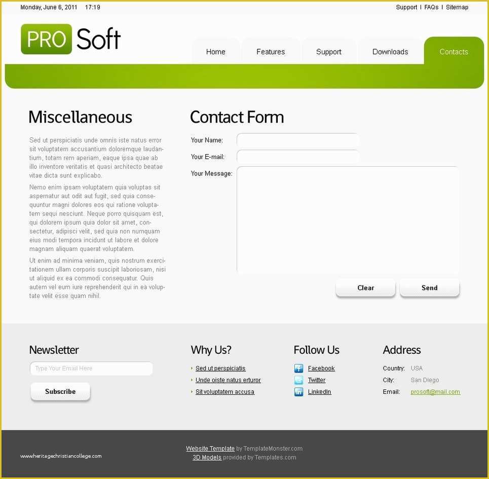 Site Template Free Of Free Website Template software