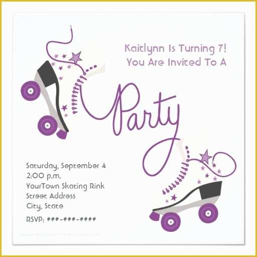 Skating Party Invitation Template Free Of 491 Roller Skating Invitations Roller Skating