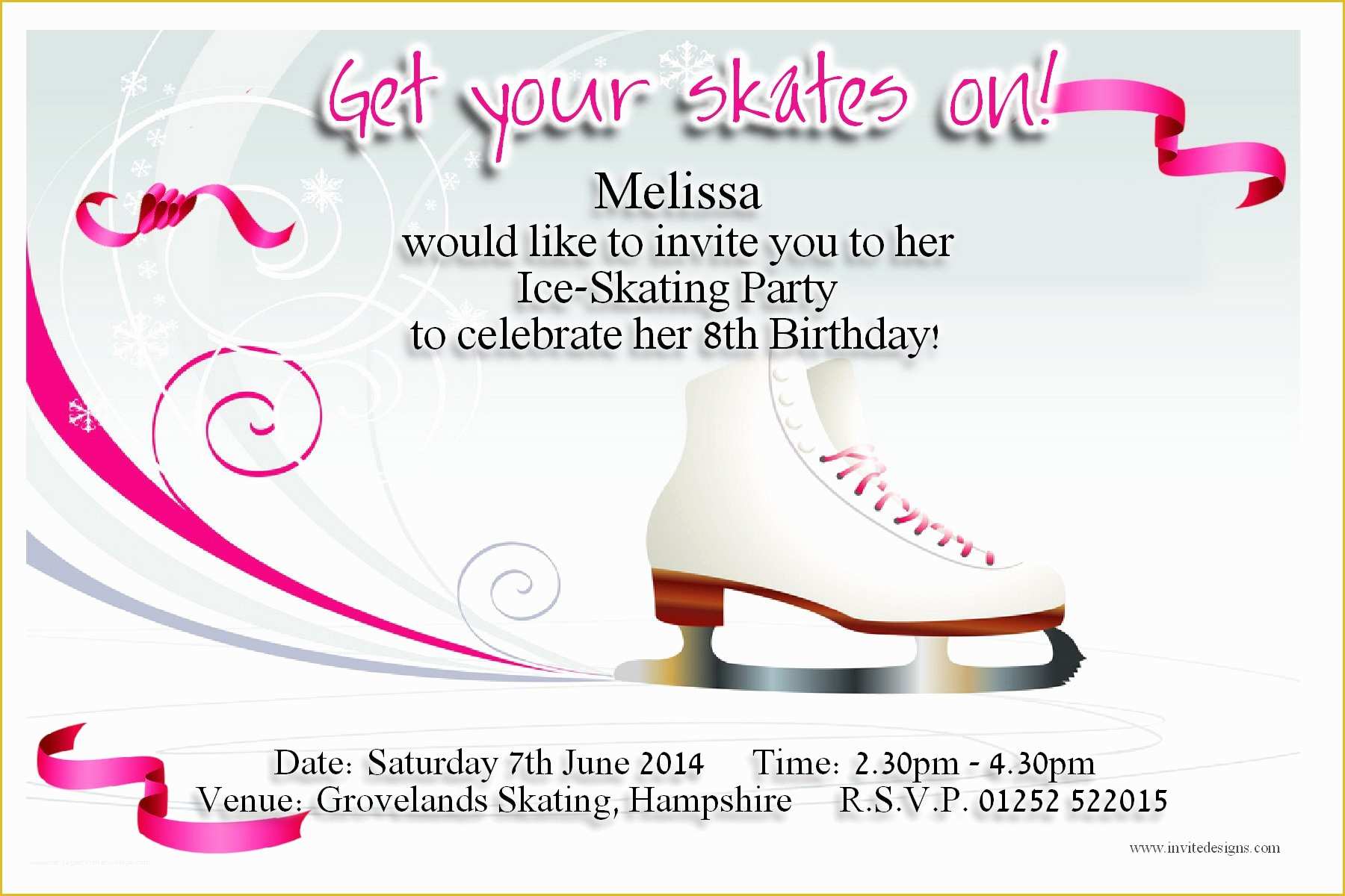 Skating Party Invitation Template Free Of Free Printable Skating Invitations