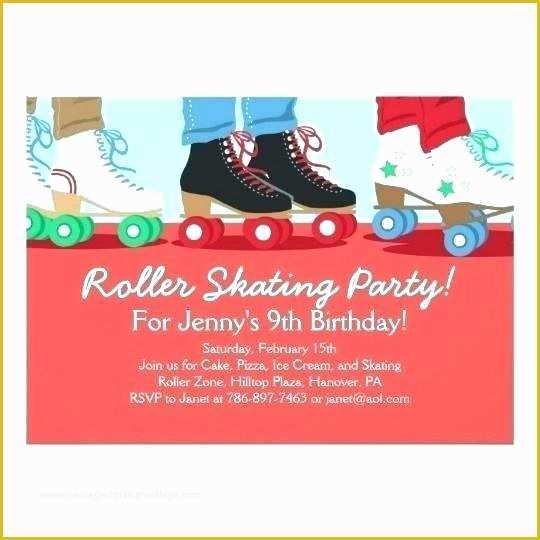 Skating Party Invitation Template Free Of Roller Skating Birthday Party Invitation – Intapapssan