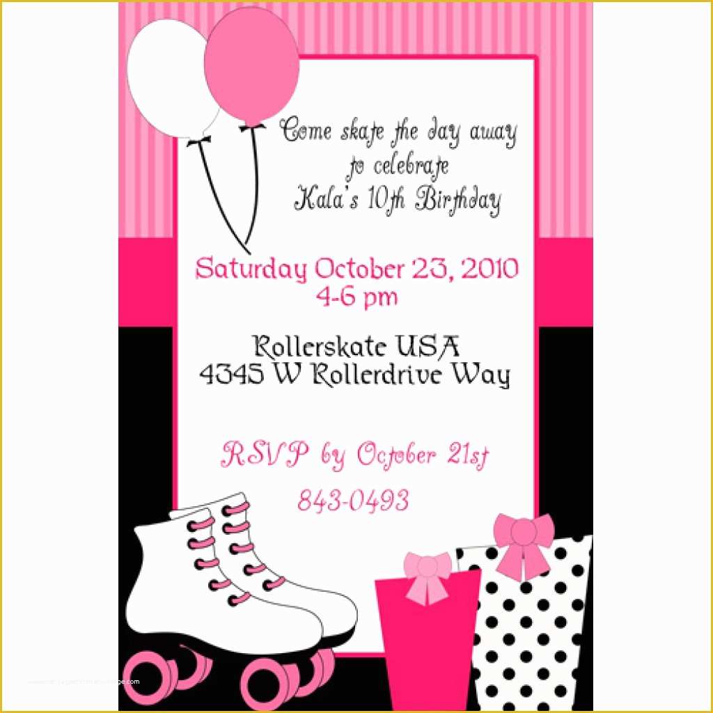 Skating Party Invitation Template Free Of Skating Party Invitations