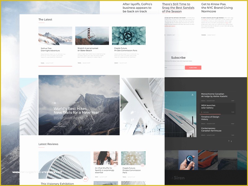 Sketch Website Template Free Of Responsive Ui Kit Psd