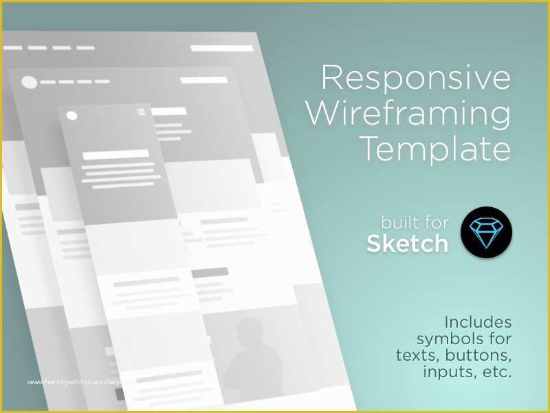 Sketch Website Template Free Of Sketch Responsive Website Template Popteenus