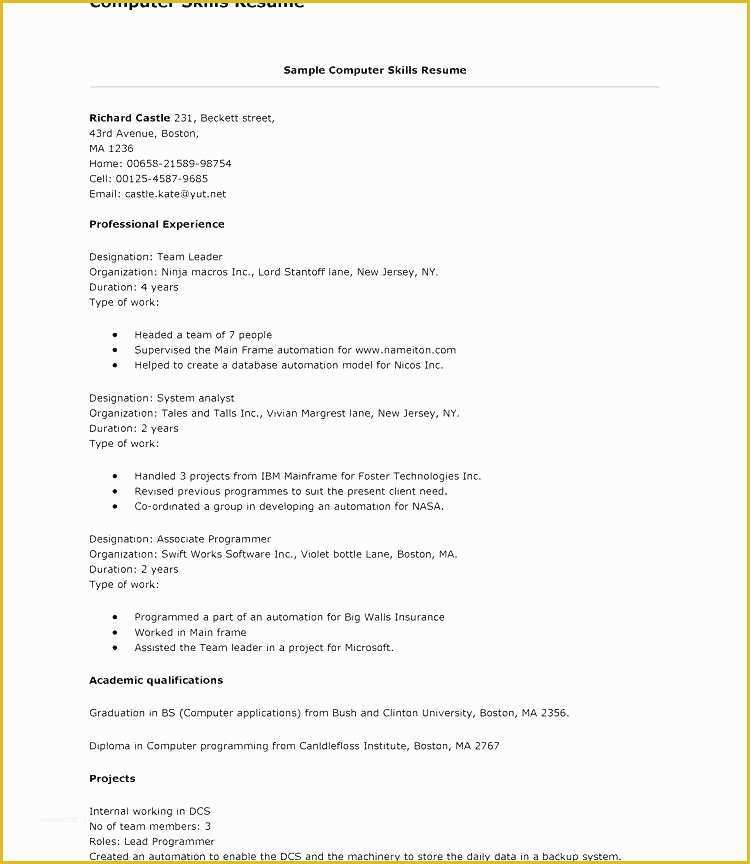Skills Based Resume Template Free Of Functional Skills Resume Examples Gallery Skill for