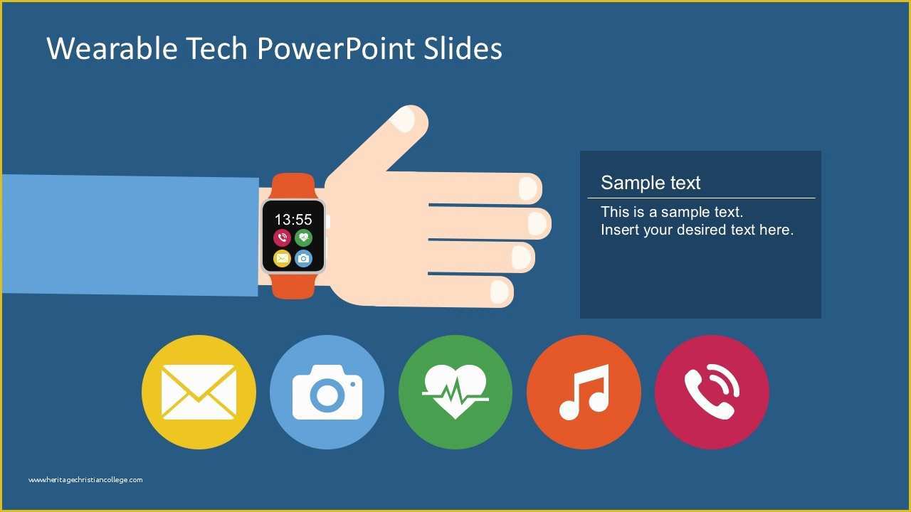 Slide Presentation Template Free Download Of Free Wearable Technology Powerpoint Slide