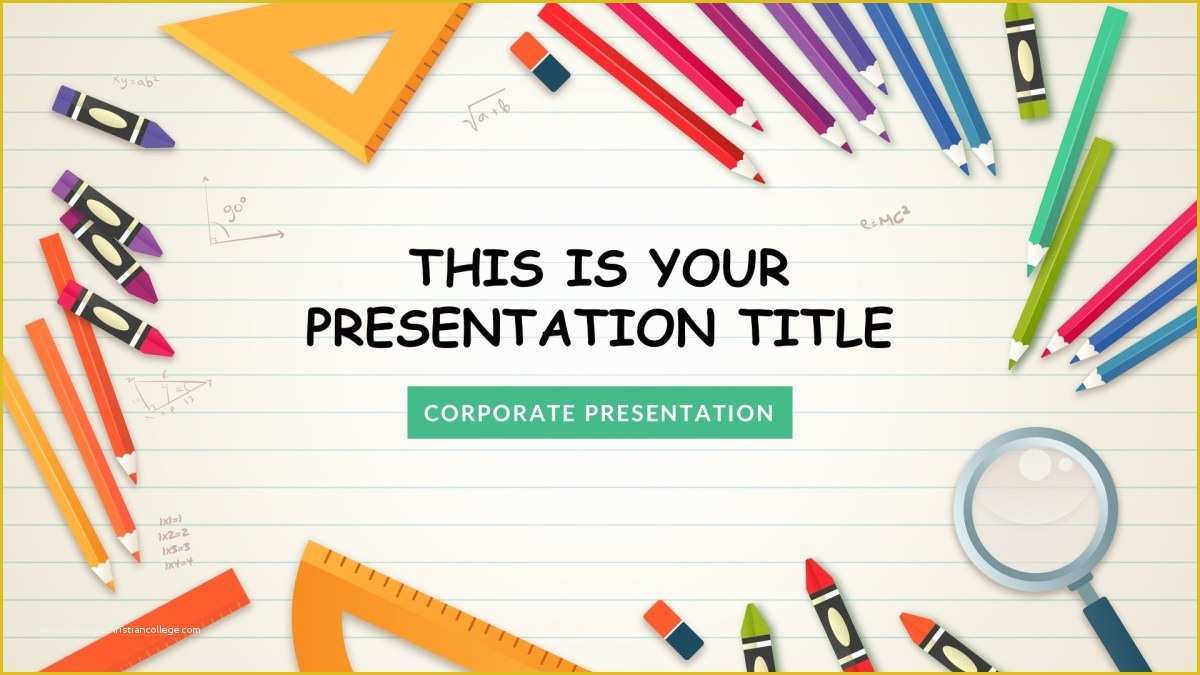 Slide Presentation Template Free Download Of Kindergarten Free Google Slides Keynote theme and