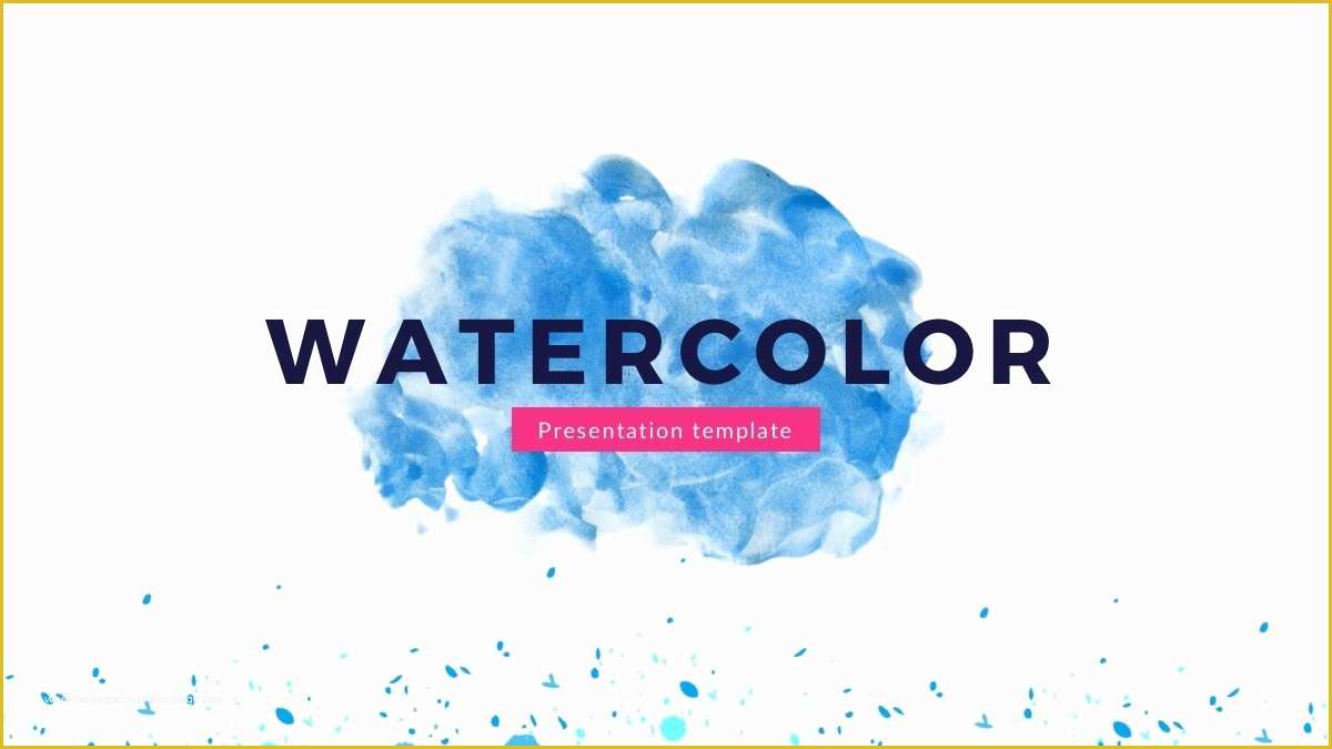 Slide Presentation Template Free Download Of Watercolor Google Slides theme Free Google Presentation