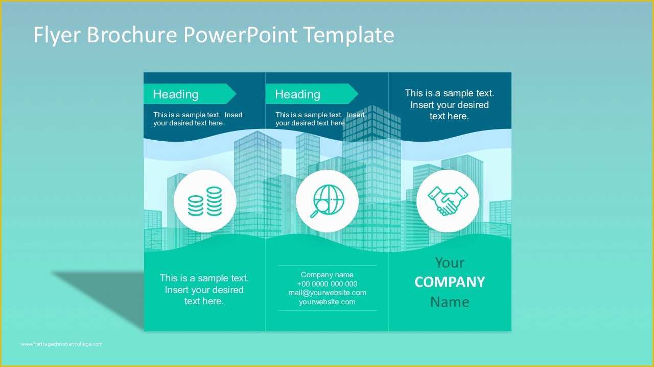 Slidemodel Free Templates Of Flyer Brochure Powerpoint Template Slidemodel