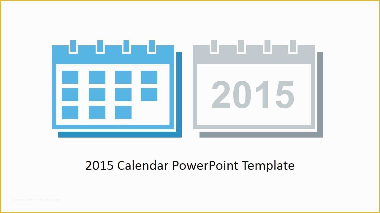 Slidemodel Free Templates Of Free 2015 Calendar Template for Powerpoint Slidemodel