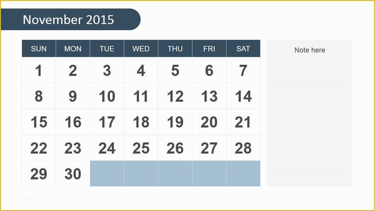 Slidemodel Free Templates Of Free 2015 Calendar Template for Powerpoint Slidemodel