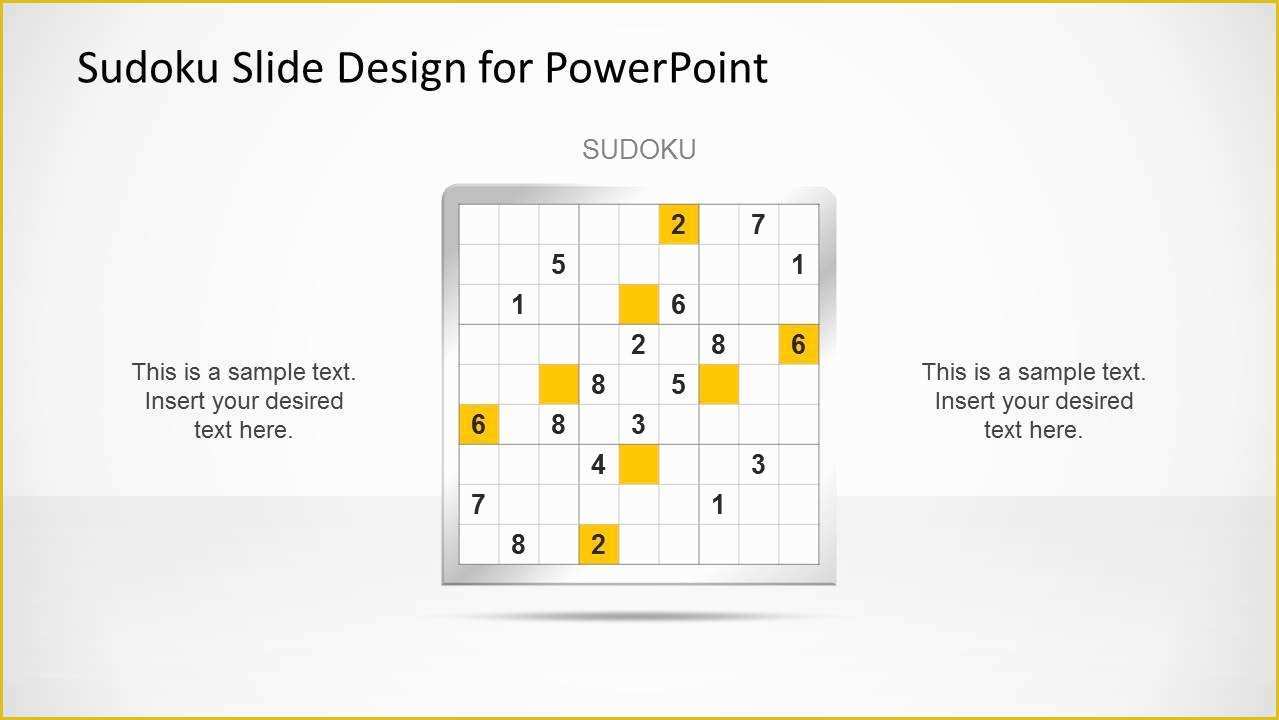 Slidemodel Free Templates Of Sudoku Powerpoint Template Slidemodel