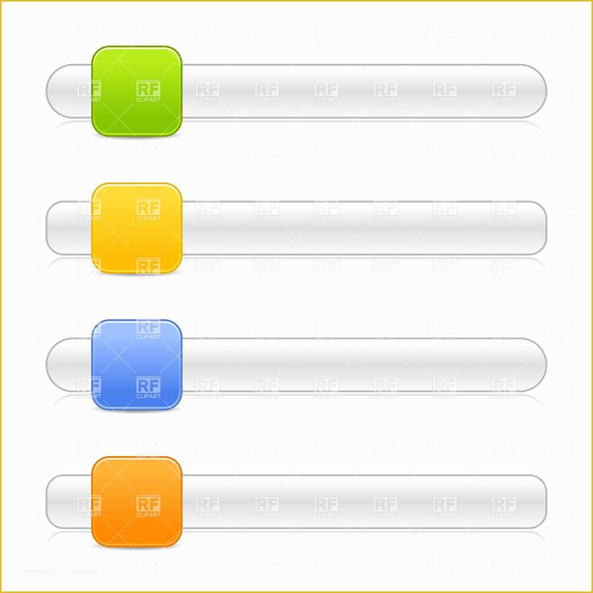 Slider Template Free Download Of Scroll Box or Slider Template with Square button Vector