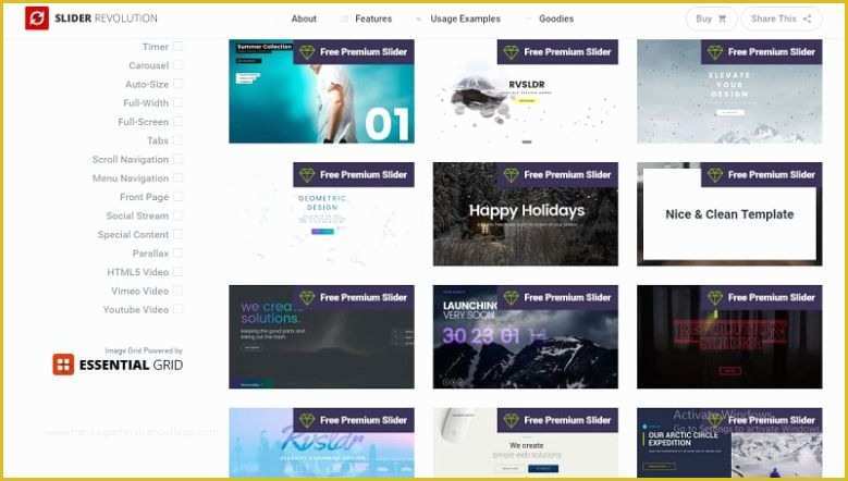 Slider Template Free Download Of Slider Revolution Premium Templates Pack Download Es
