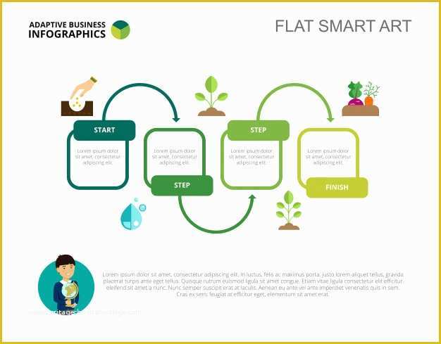 Slider Template Free Download Of Step Chart Slide Template Vector