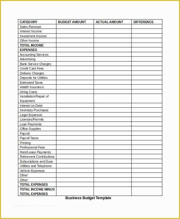 Small Business Budget Template Free Download Of 25 Bud Templates