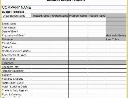 Small Business Budget Template Free Download Of 4 Business Bud Templates Word Excel Pdf
