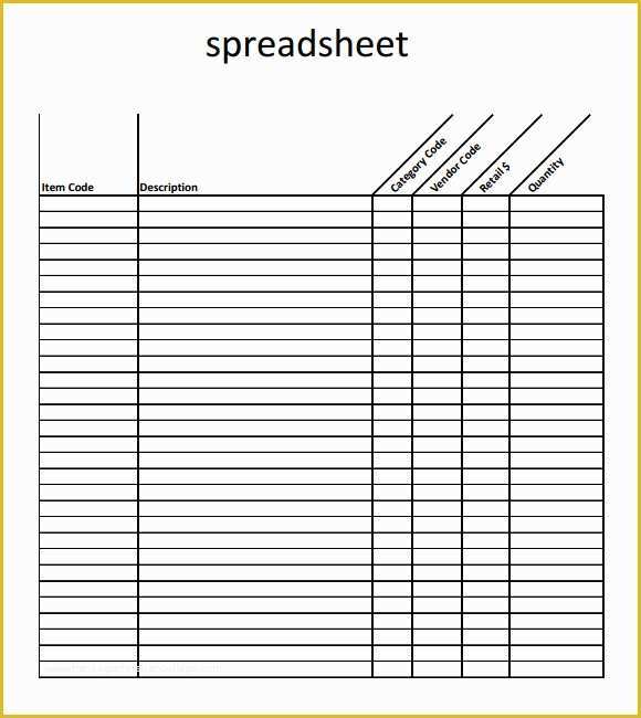 Small Business Budget Template Free Download Of Blank Spreadsheet Template 7 Download Documents for Pdf