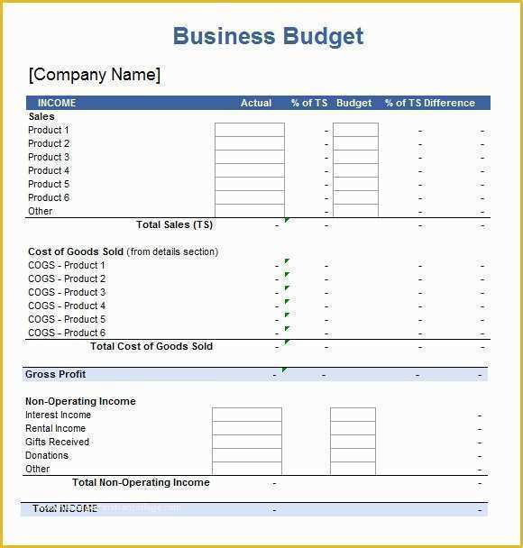 Small Business Budget Template Free Download Of Business Expenses Template Search Results