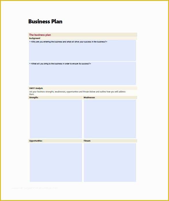 business plan template for google docs