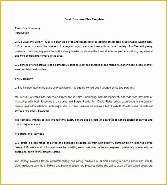 Small Business Plan Template Free Of Business Plan Template – 97 Free Word Excel Pdf Psd