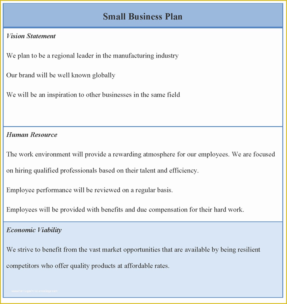 Small Business Plan Template Free Of Small Business Plan Template