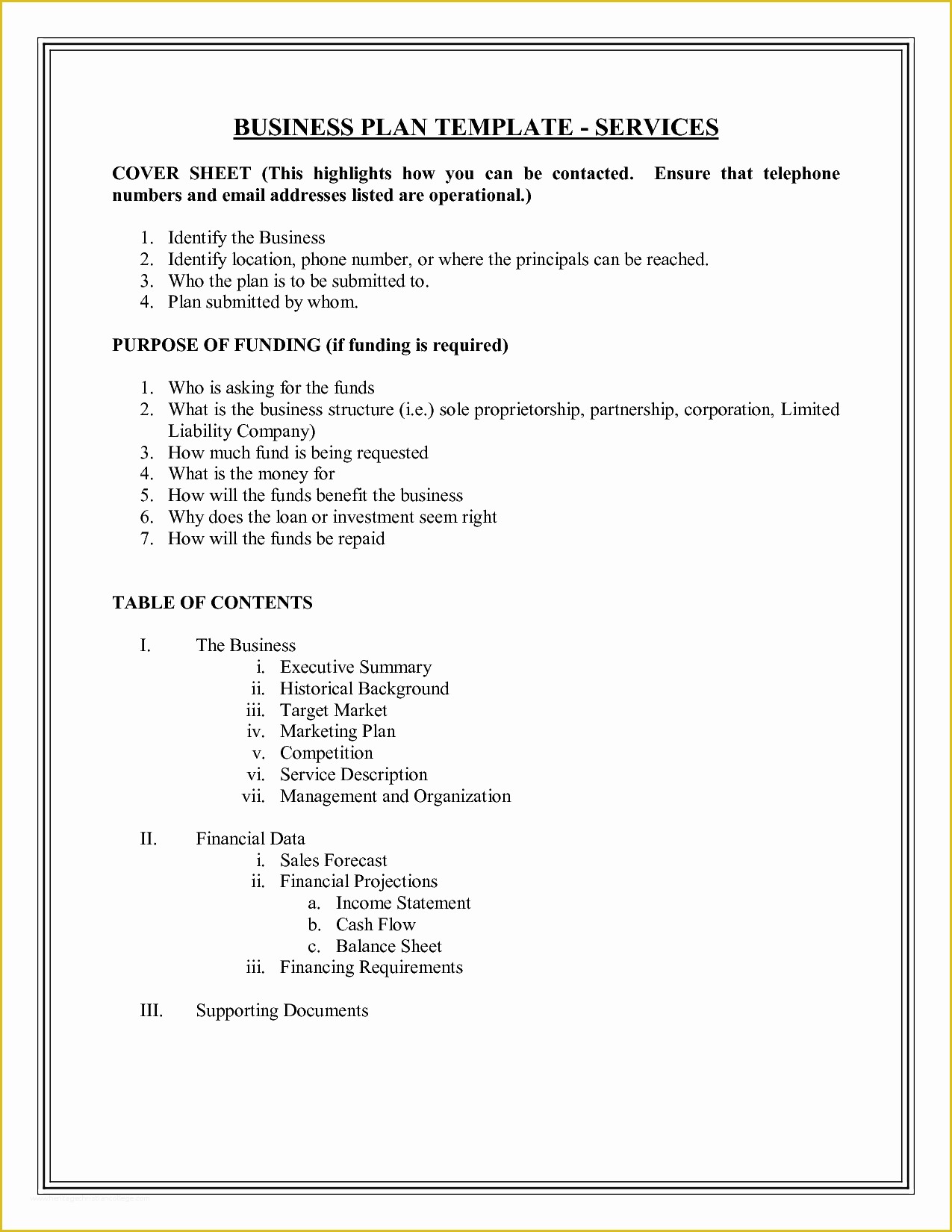 Small Business Plan Template Free Of Small Business Plan Templates