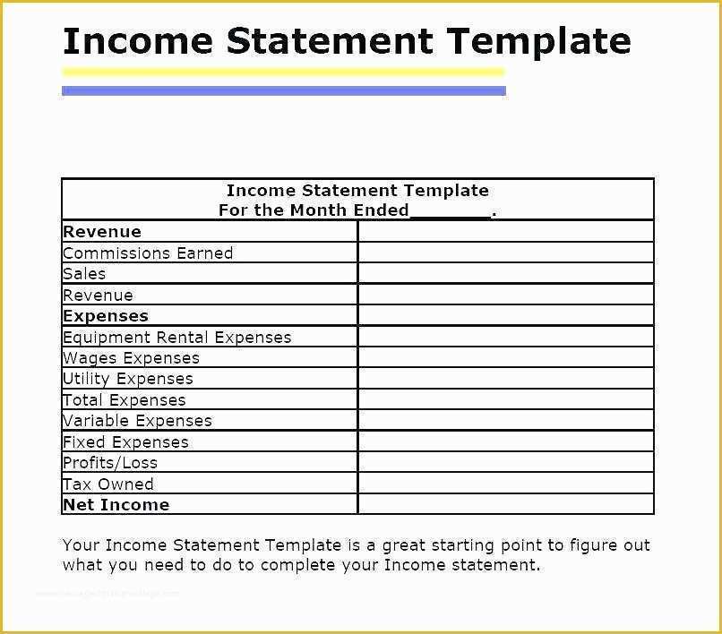 Small Business Profit and Loss Template Free Of 13 In E Statements format