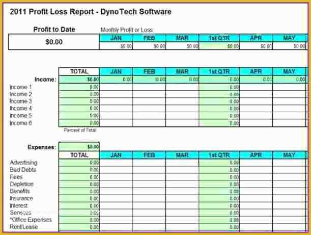 Small Business Profit and Loss Template Free Of 9 Simple Business Expense Spreadsheet