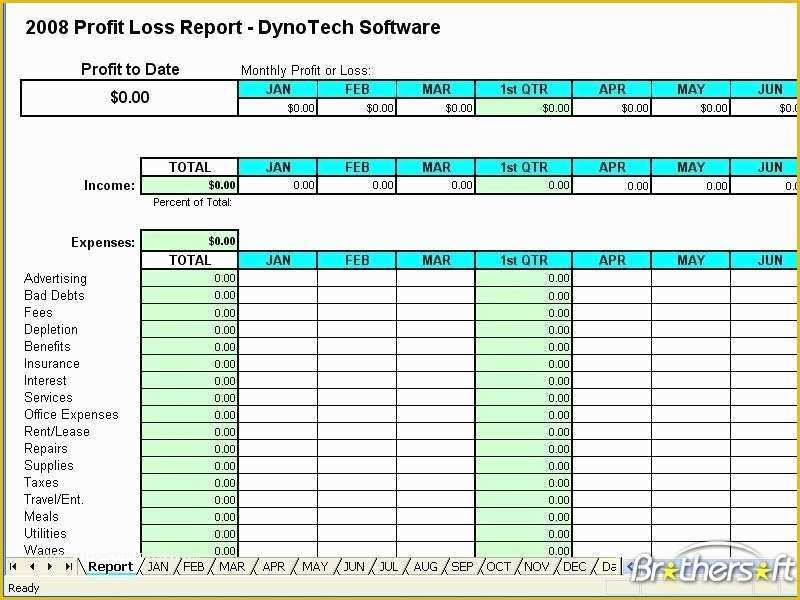 Small Business Profit and Loss Template Free Of Download Free Profit Loss Report Profit Loss Report 7 0