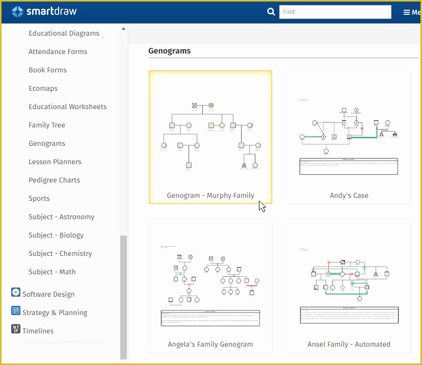 Smartdraw Templates Free Download Of Genogram Maker Templates