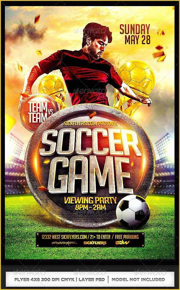 Soccer Flyer Template Free Of 14 World Cup Brazil Psd Flyer Templates