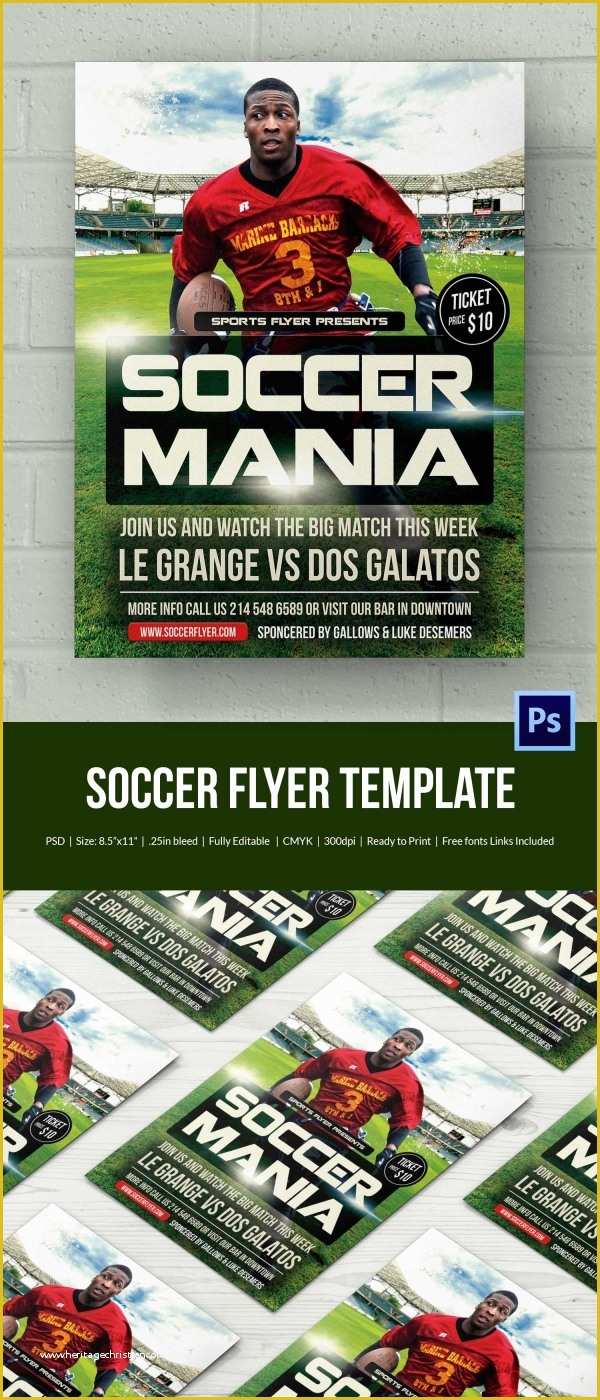 Soccer Flyer Template Free Of 43 soccer Flyer Templates In Psd Word Eps Vector Ai