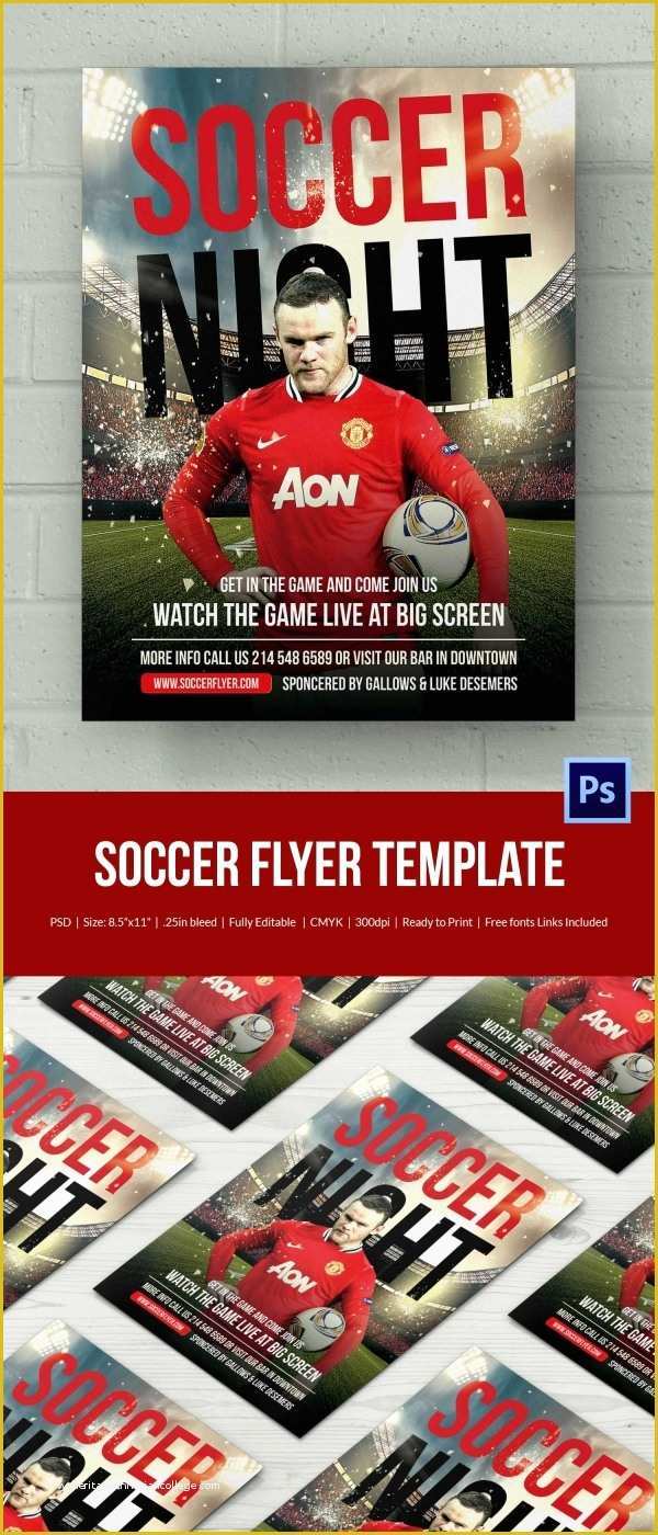 Soccer Flyer Template Free Of 43 soccer Flyer Templates In Psd Word Eps Vector Ai