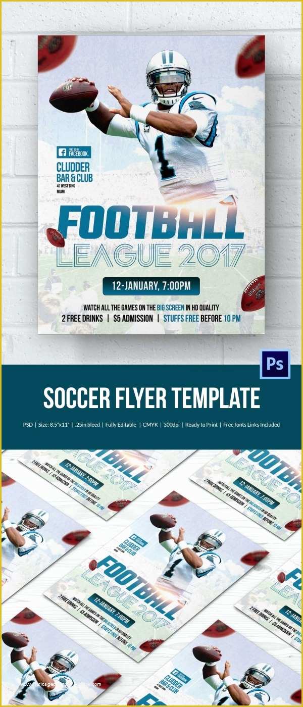 Soccer Flyer Template Free Of 43 soccer Flyer Templates In Psd Word Eps Vector Ai