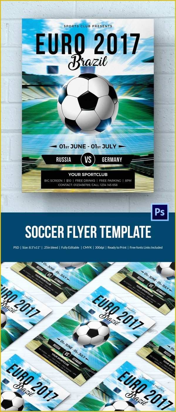 Soccer Flyer Template Free Of 43 soccer Flyer Templates In Psd Word Eps Vector Ai