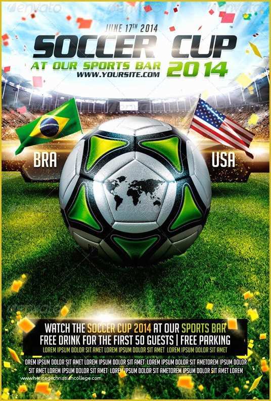 Soccer Flyer Template Free Of Ffflyer