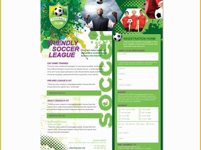 Soccer Flyer Template Free Of soccer Club Flyer Template Dlayouts Graphic Design Blog