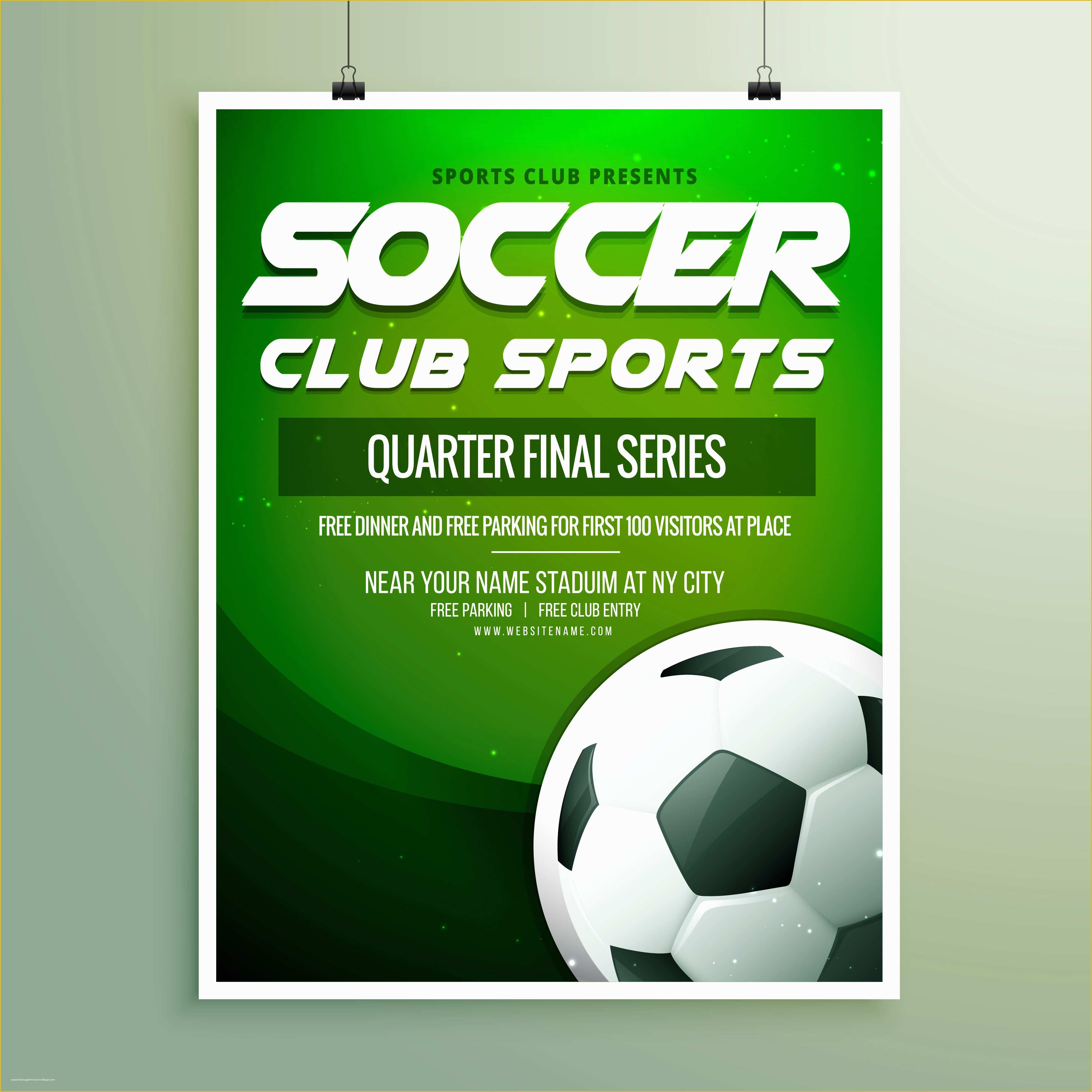 Soccer Flyer Template Free Of soccer Club Sports Championship Flyer Template Download