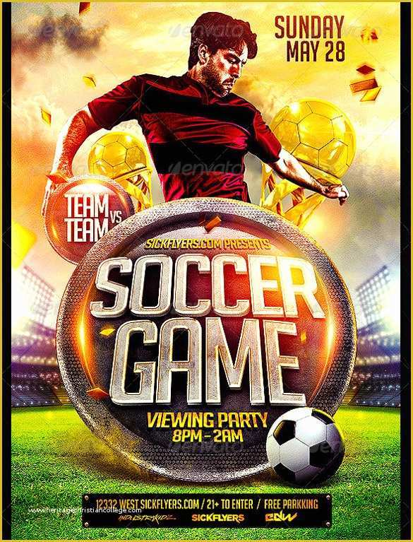 Soccer Flyer Template Free Of soccer Flyer Free Psd format Download and American