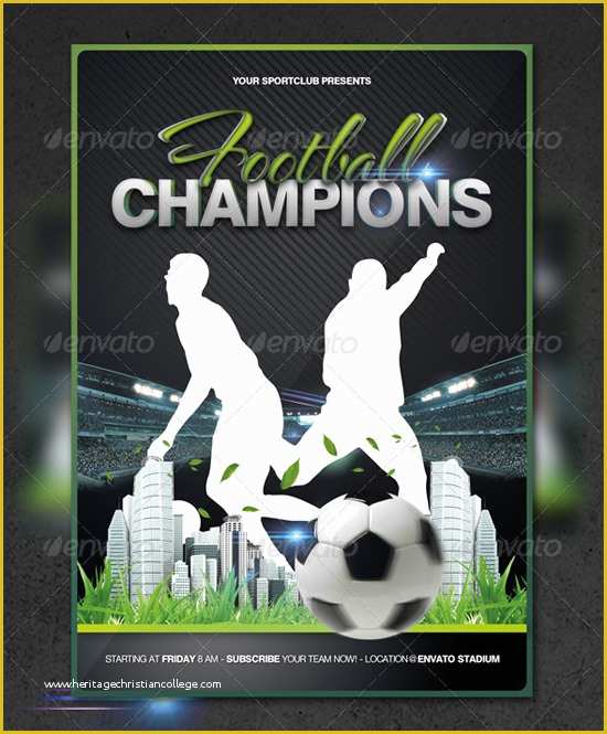 Soccer Flyer Template Free Of top 20 soccer Football Flyer Templates 56pixels