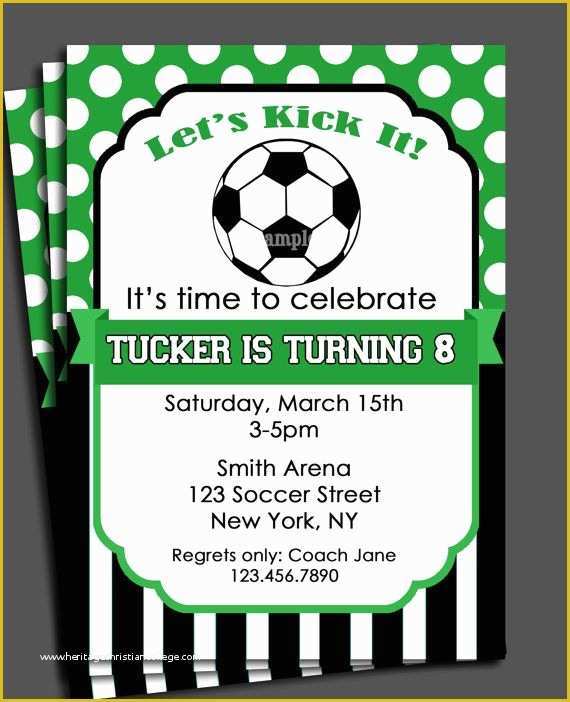 Soccer Ticket Invitation Template Free Of Free soccer themed Birthday Party Invitations