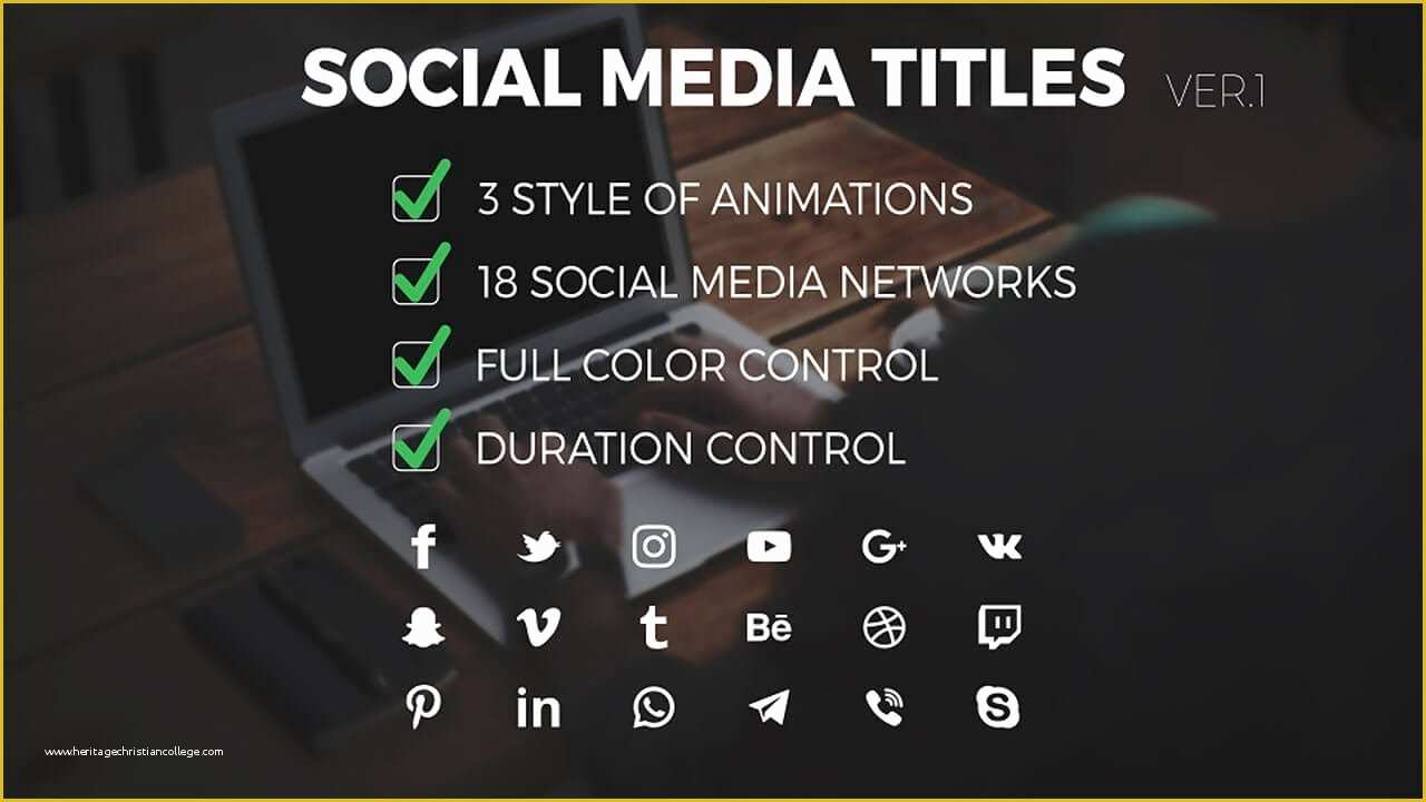 Social Media after Effects Template Free Of 1080p after Effects Template social Media Titles