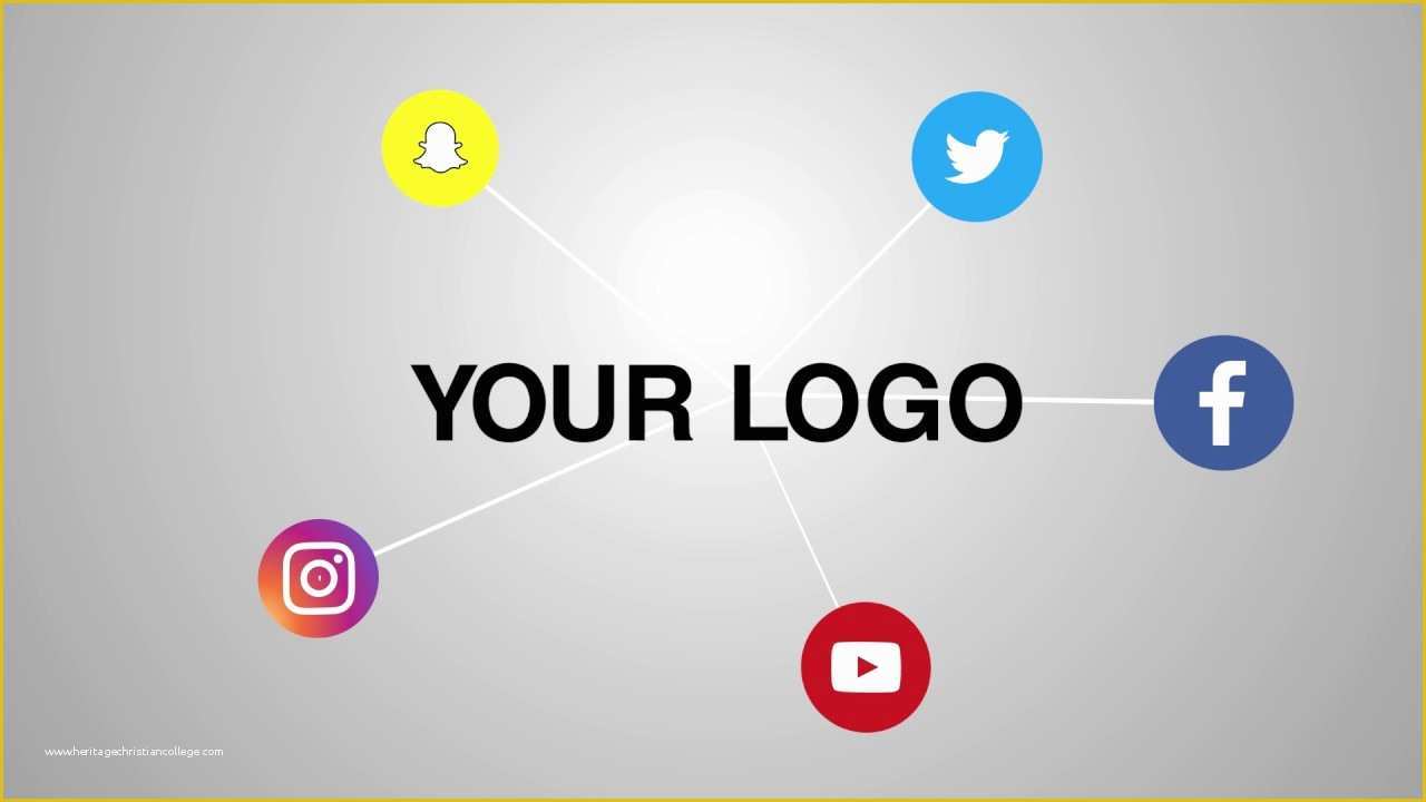 Social Media after Effects Template Free Of social Media Icons Network Animation after Effects