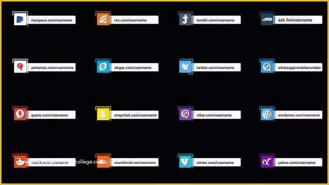 Social Media after Effects Template Free Of social Media Lower Thirds after Effects Templates