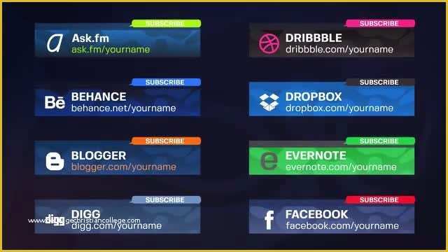 Social Media after Effects Template Free Of social Media Lower Thirds after Effects Templates